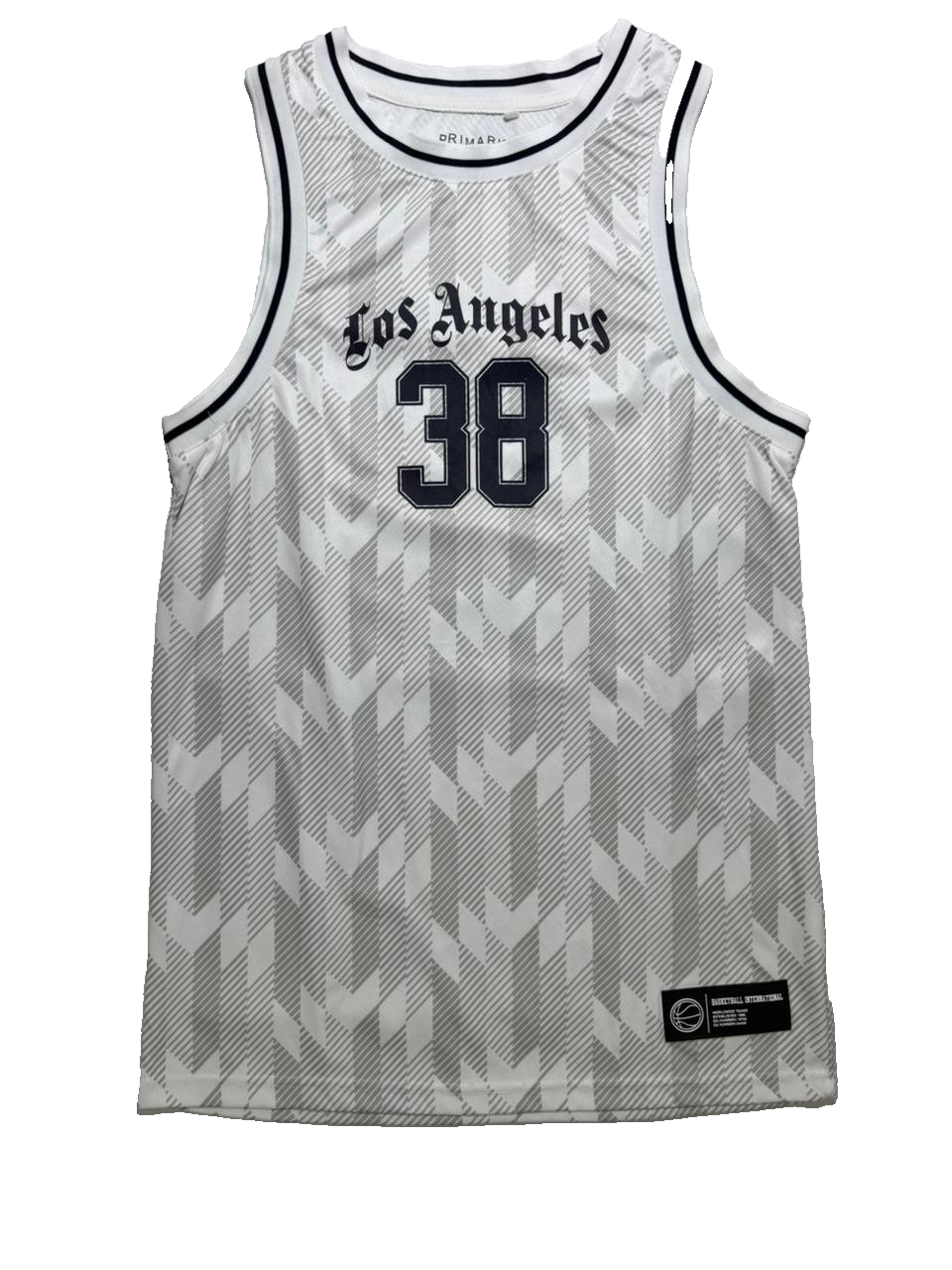 Primark Los Angeles 38 Basketball Jersey International Short Sleeve Size S