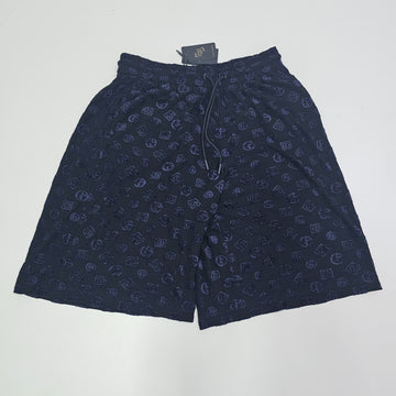 Giorgio Armani Cotton Bermuda Logo Shorts In Black 52 Bnwt