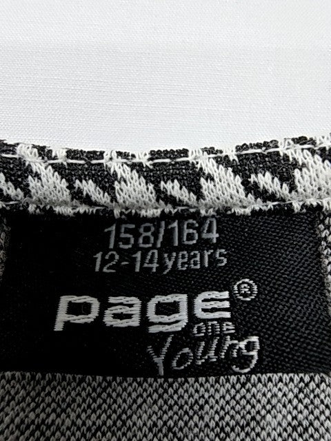 Page Girls Black White Houndstooth Dress 158/164 EU Size