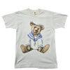 The English Teddy Bear Co Unisex Cream Sailor Bear T-Shirt L Vintage