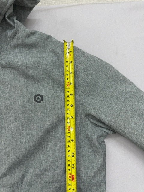 Jack & Jones Men's Gray Zip Hoodie M Water Repellent Bonded