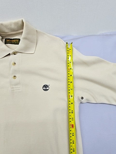 Timberland Men's Beige Weather Gear Polo Shirt XS Short Sleeve Cotton