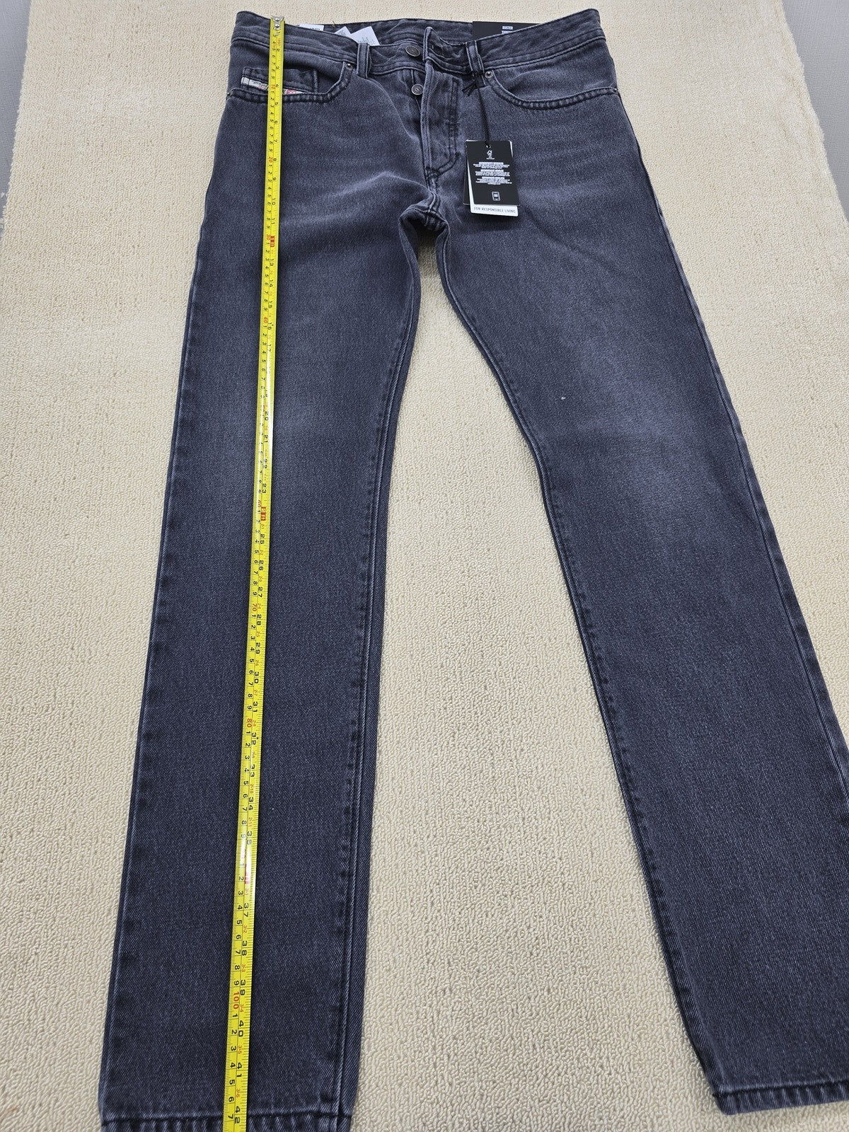 Diesel Buster Tapered Stretch Jeans Men's 30x32 Blue Denim