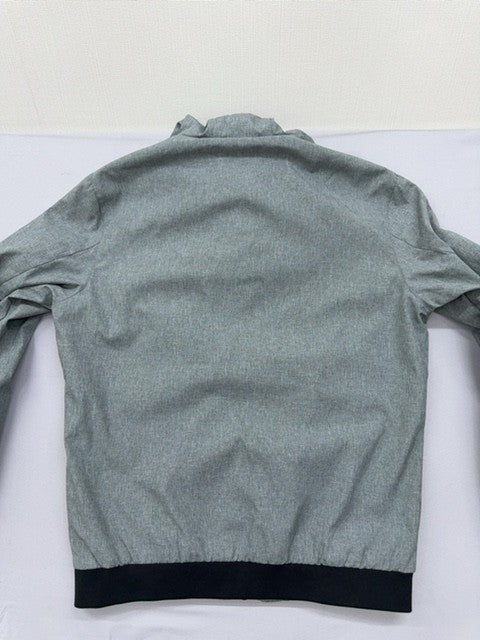 Jack & Jones Men's Gray Zip Hoodie M Water Repellent Bonded