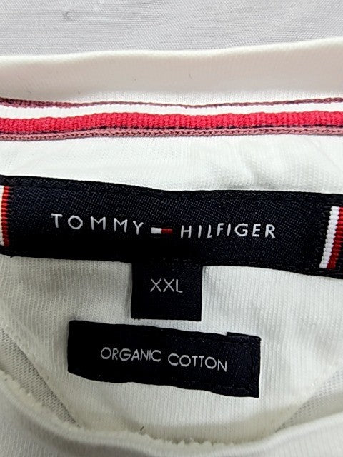 Tommy Hilfiger Men's Organic Cotton White T-Shirt XL Crewneck