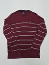 Hollister Men's Burgundy Striped Crewneck Sweater Size M Regular Fit Used
