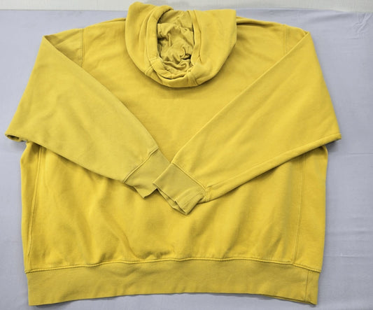 Nike Men's Yellow Hoodie – Size XXL, Pullover, Cotton