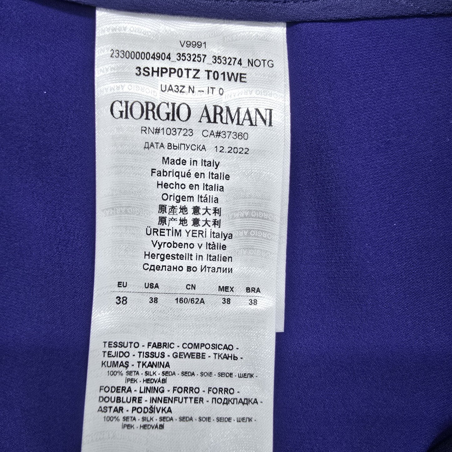 Giorgio Armani Women Navy Trousers size 38 product image 4