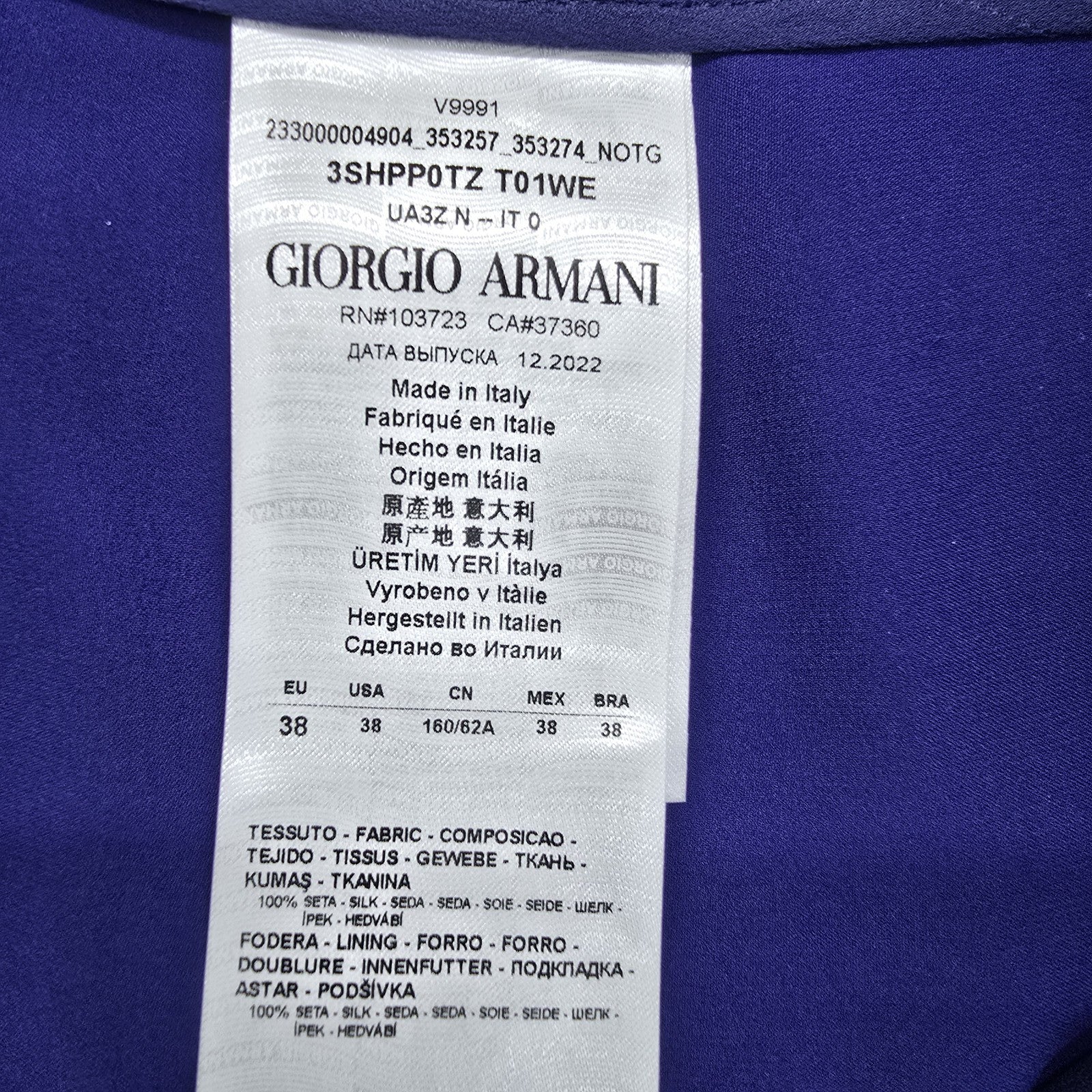 Giorgio Armani Women Navy Trousers size 38 product image 4