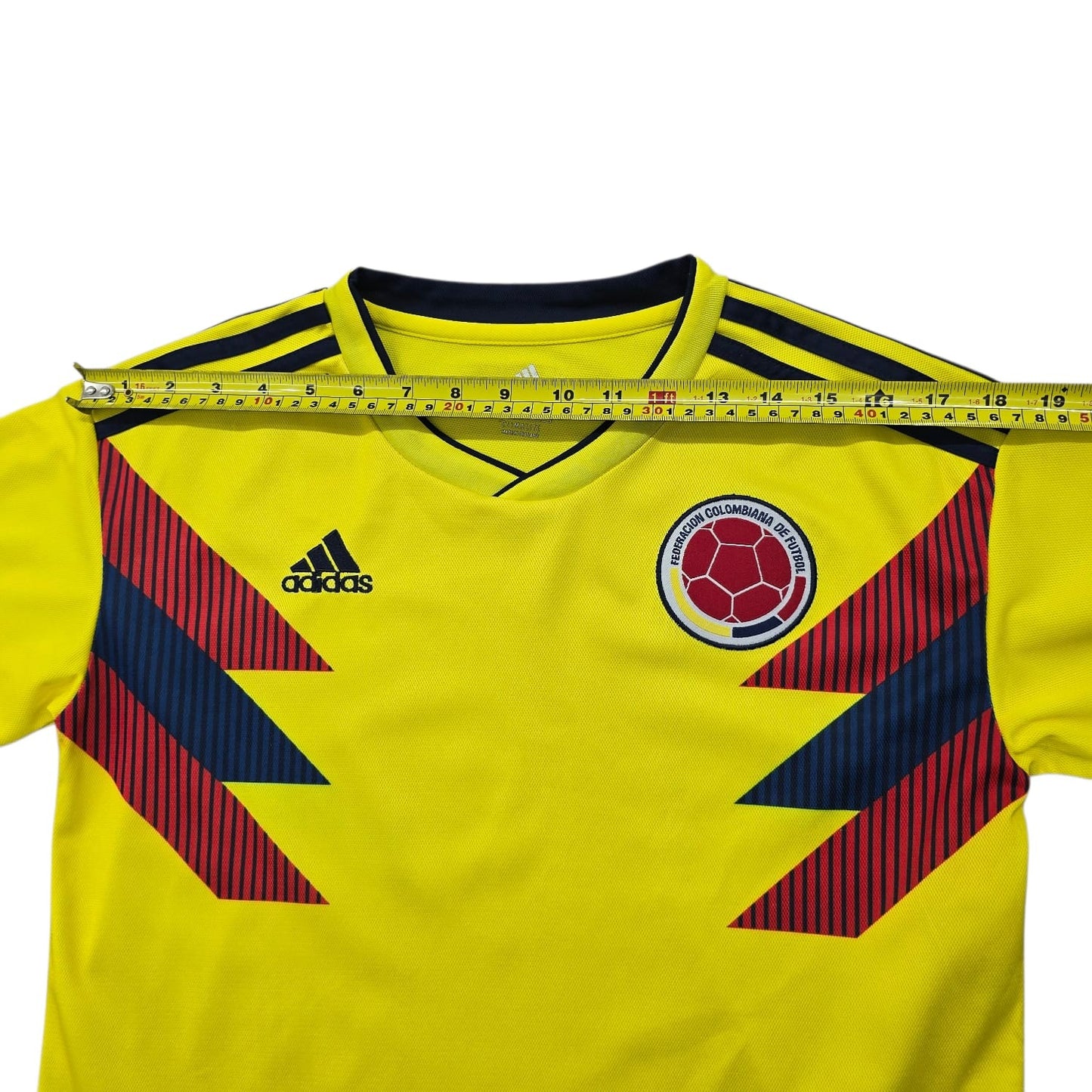 Adidas Unisex Yellow Colombia Soccer Jersey Size S New