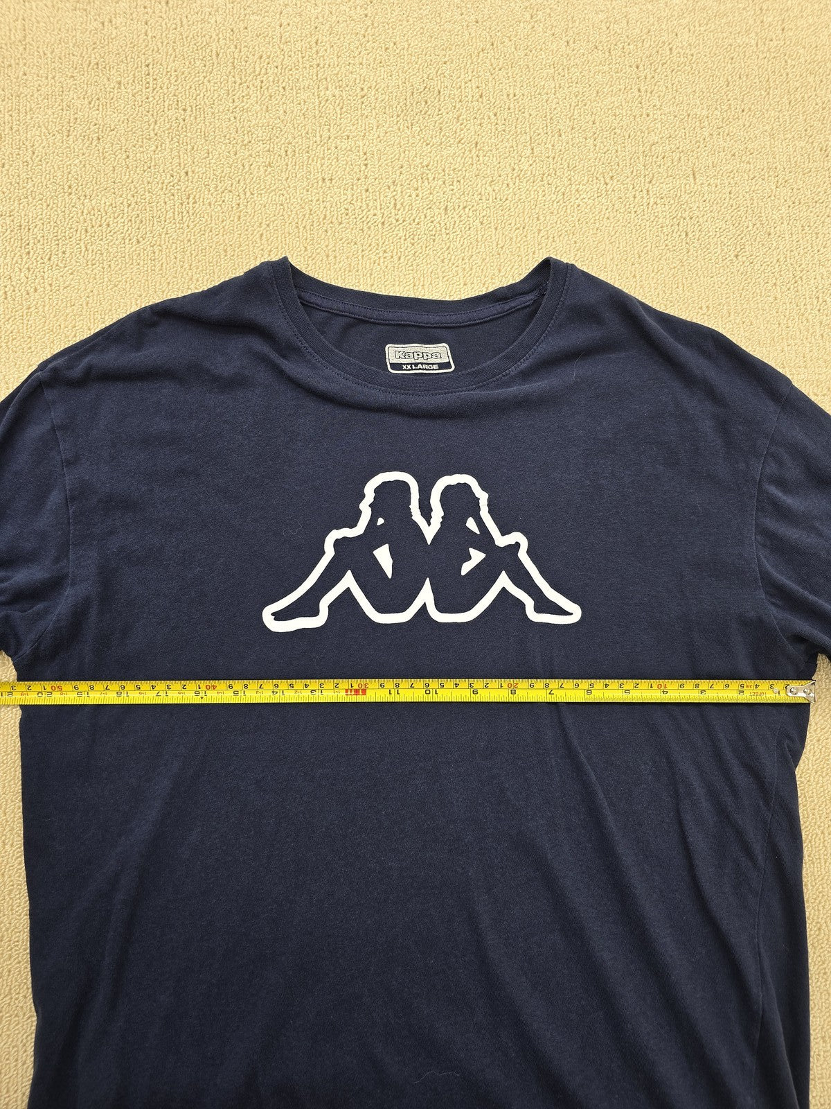 Kappa Men's Navy XXL Short Sleeve Crewneck Logo T-Shirt Regular