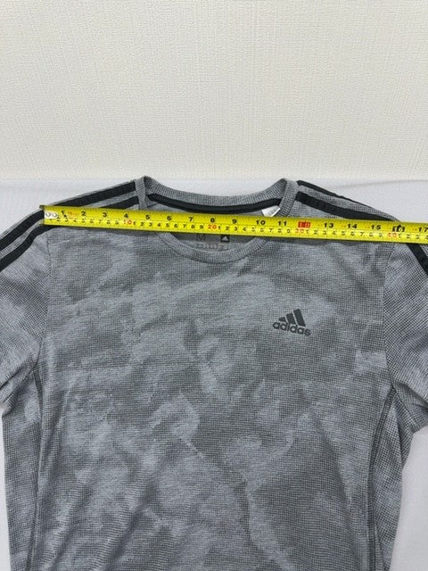 Adidas Men's Grey Camo Short Sleeve T-Shirt Crewneck Climalite