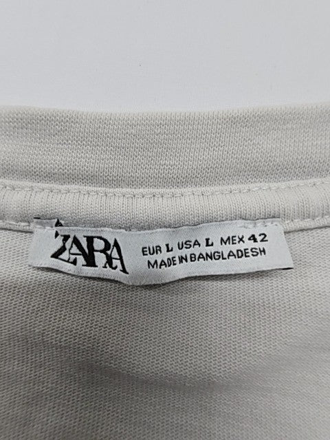 Zara Men White T-Shirt size M product image 5