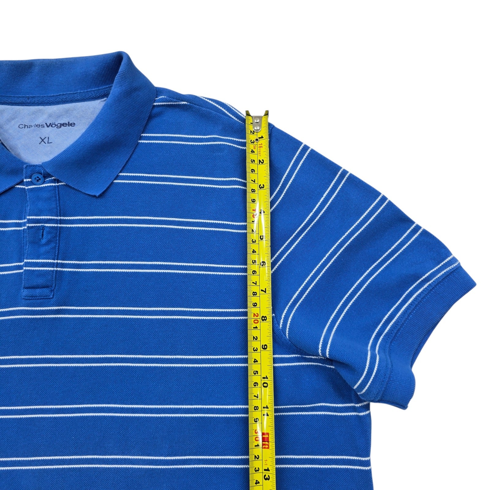 Charles Vogele Men Blue Polo Shirt size XL product image 6