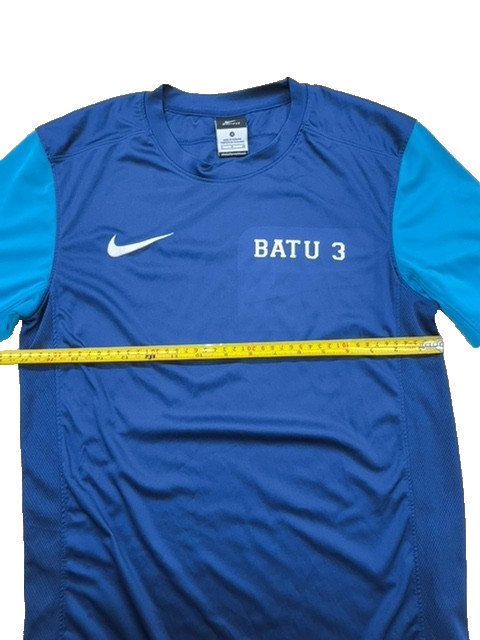Nike Men's Navy Blue Dri-FIT Football Jersey Size S Batu 3