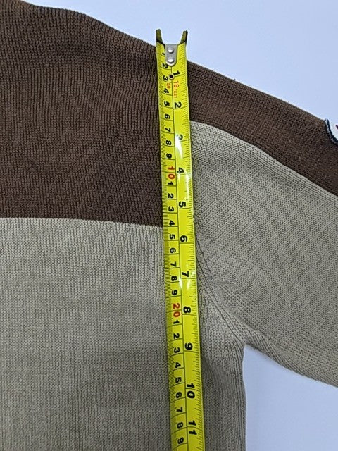 Quiksilver Men Brown Colorblock Zip-Up Sweater Size M Regular Condition
