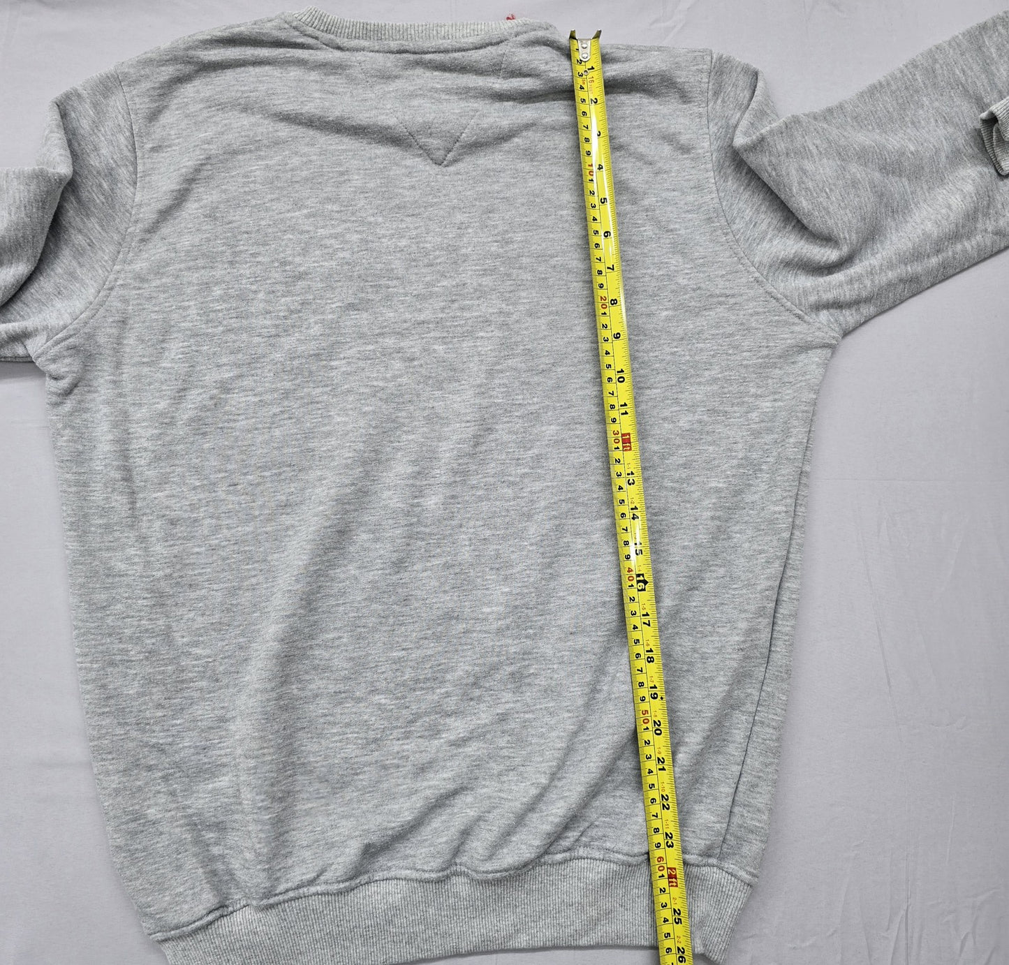 Tommy Jeans Women's Gray Crew Neck Sweatshirt XL 100% Cotton