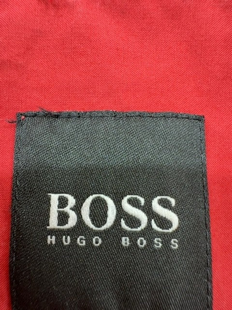 Hugo Boss Red Slim Fit Long Sleeve Cotton Dress Shirt Men's L