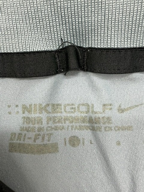 Nike Men's Grey Dri-FIT Golf Polo Size M Short Sleeve