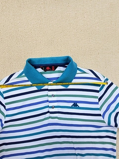 Kappa Multicolor Striped Cotton Polo Shirt Men's XL Short Sleeve