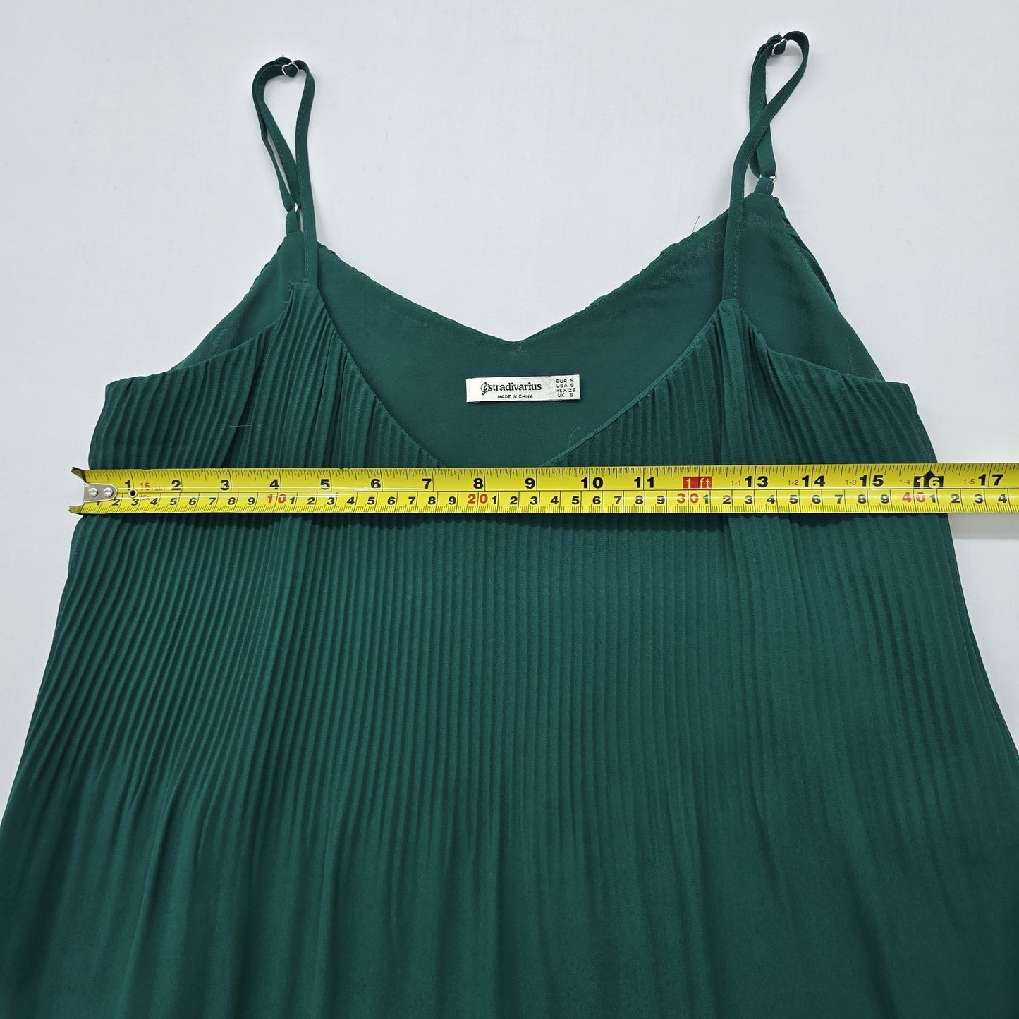 Stradivarius Women Green Tank Top size S product image 4