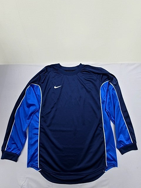 Nike Men's L Navy Blue Long Sleeve Training Jersey Polyester