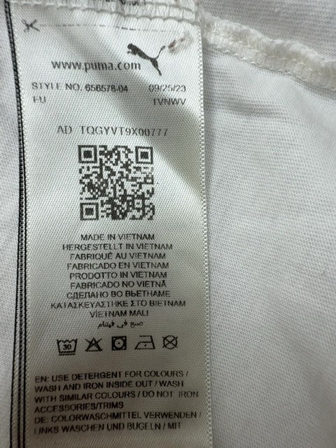 PUMA Men's White XXL Short Sleeve Crew Neck T-Shirt 6567-04