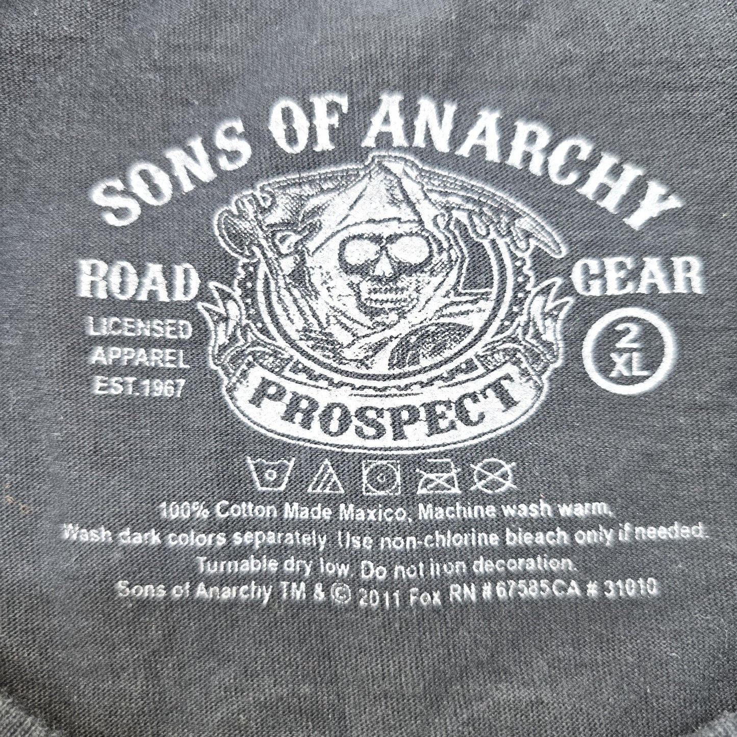 Sons of Anarchy Men Black T-Shirt size XL product image 3
