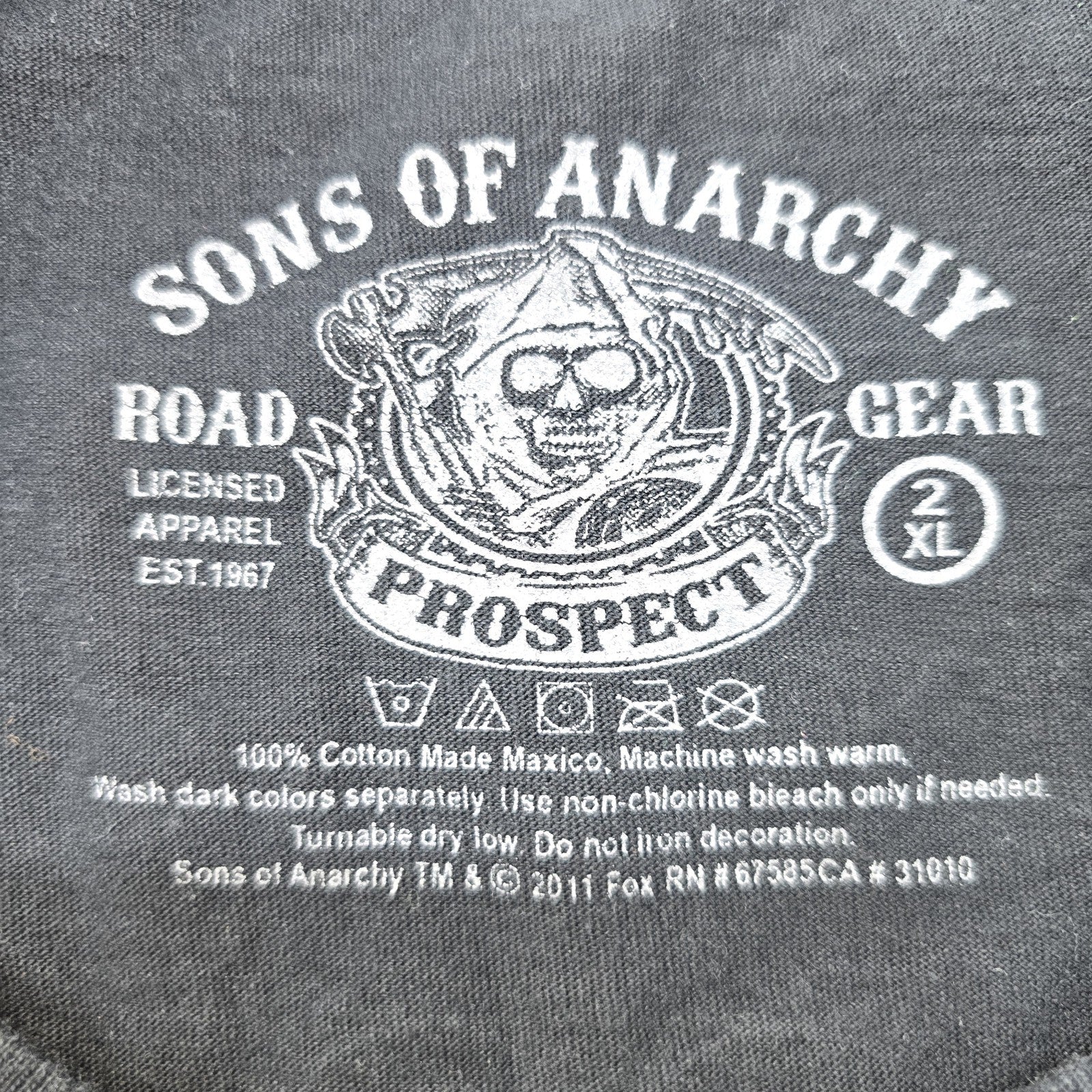 Sons of Anarchy Men Black T-Shirt size XL product image 3