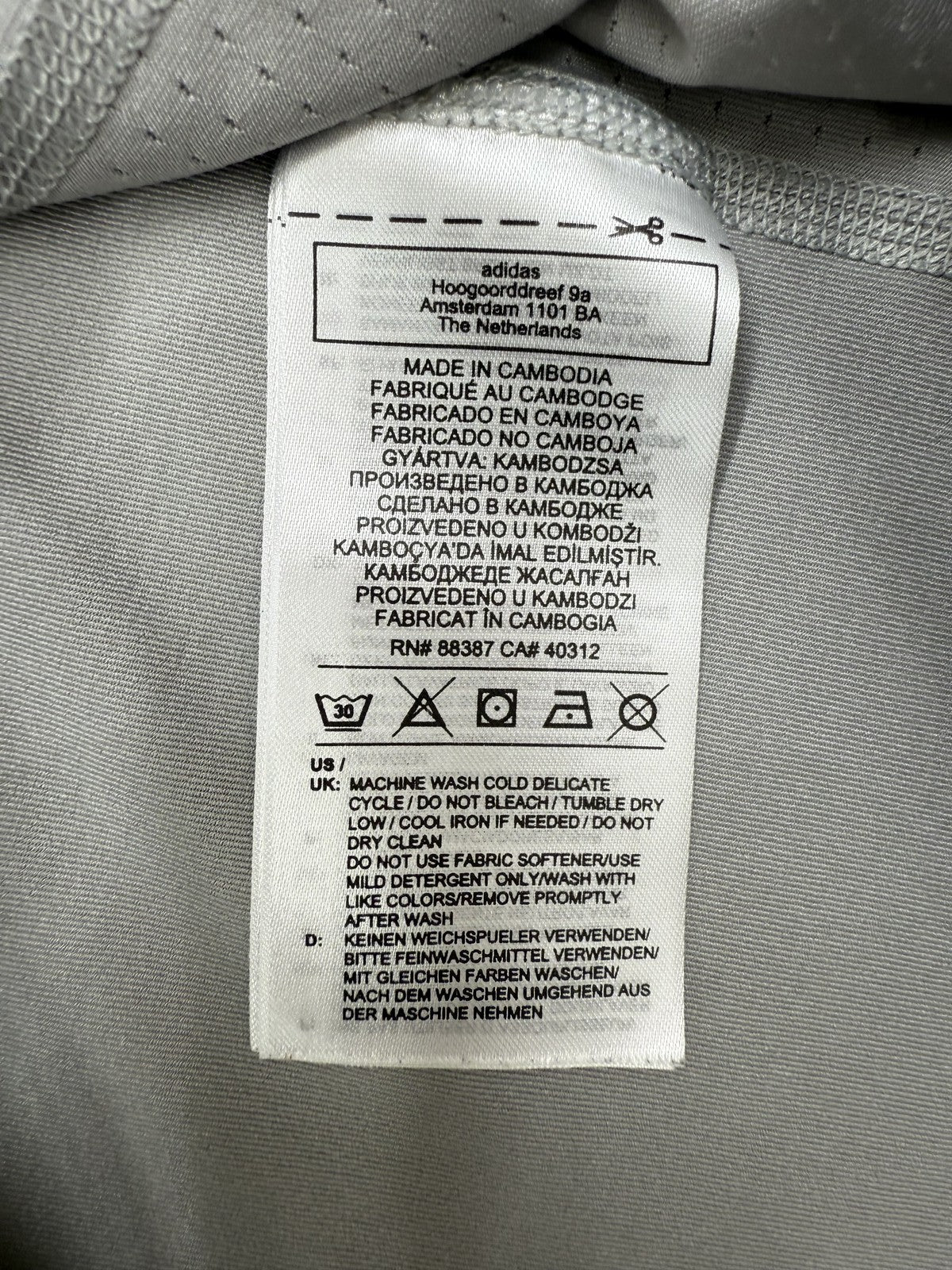 Adidas Techfit Grey Men's Large Compression Short Sleeve T-Shirt