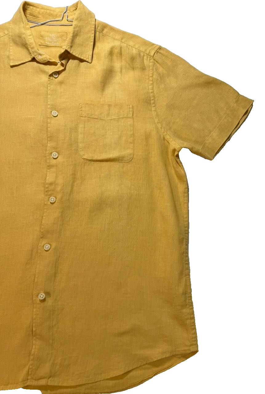 Marks And Spencer Yellow Casual Shirts For Men - Size M