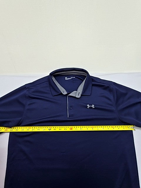 Under Armour UA Tech Polo Shirt Men's XL Navy Blue Moisture-Wicking