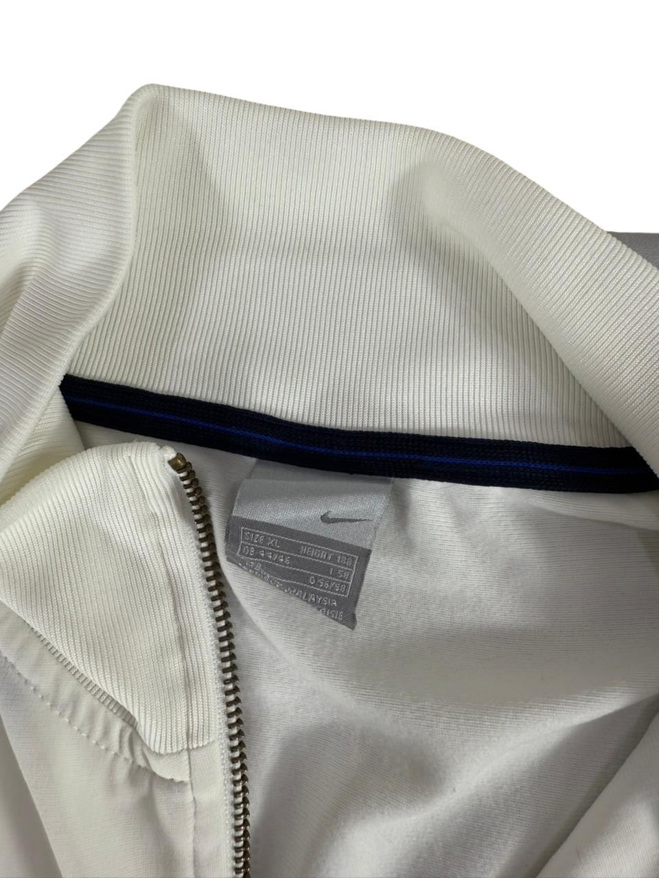 Nike White Full Zip Track Jacket Zip Up Sportswear Size XL