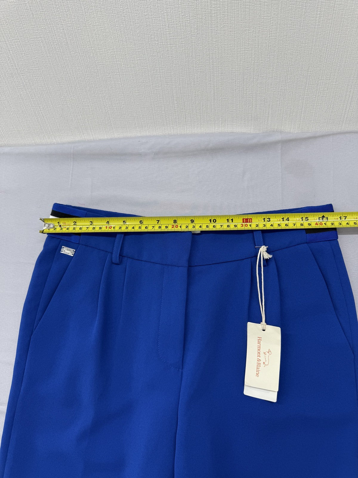 Harmont & Blaine Men's Royal Blue Straight Trousers Size 44