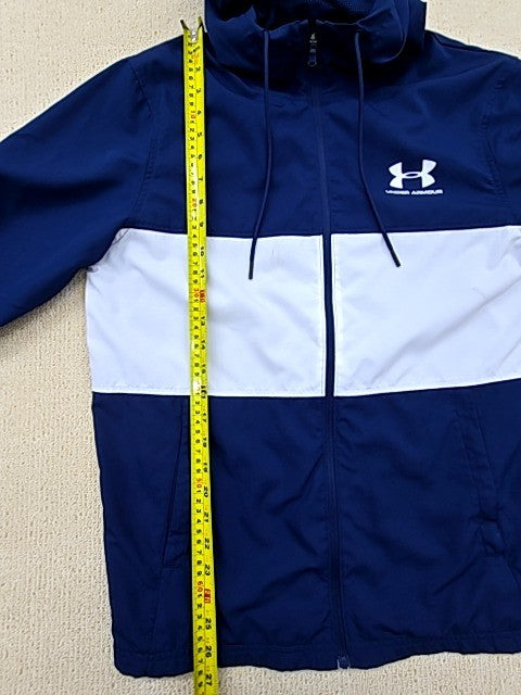 Under Armour Men's SM Navy/White Full-Zip Hoodie
