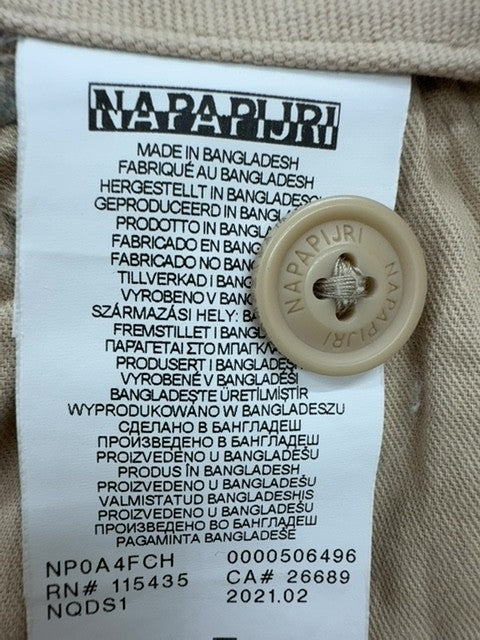 Napapijri Men's Beige Bermuda Shorts Size 34
