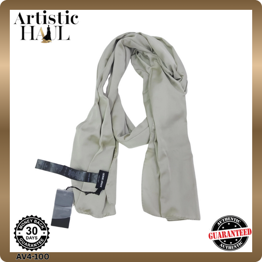 Giorgio Armani Women's Gray Scarf, Logo