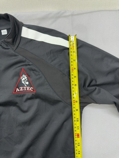 Puma Aztec Soccer Jersey #8 Black Zip Long Sleeve Men's C