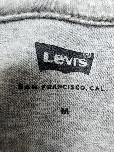 Levi's Men's Grey Logo T-Shirt M Cotton Crewneck