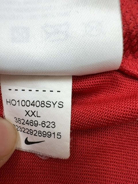 Nike Men's Red Manchester United Jersey XL Short Sleeve Polyester