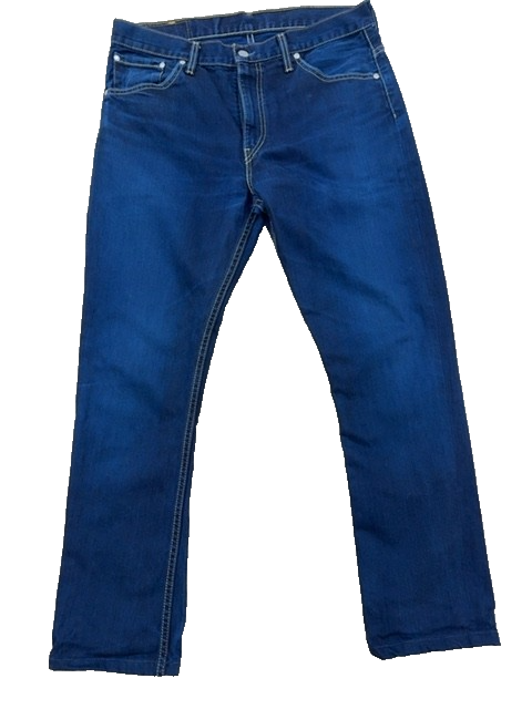 Levi's 501 Straight Fit Men's L Indigo Button Fly Denim Jeans