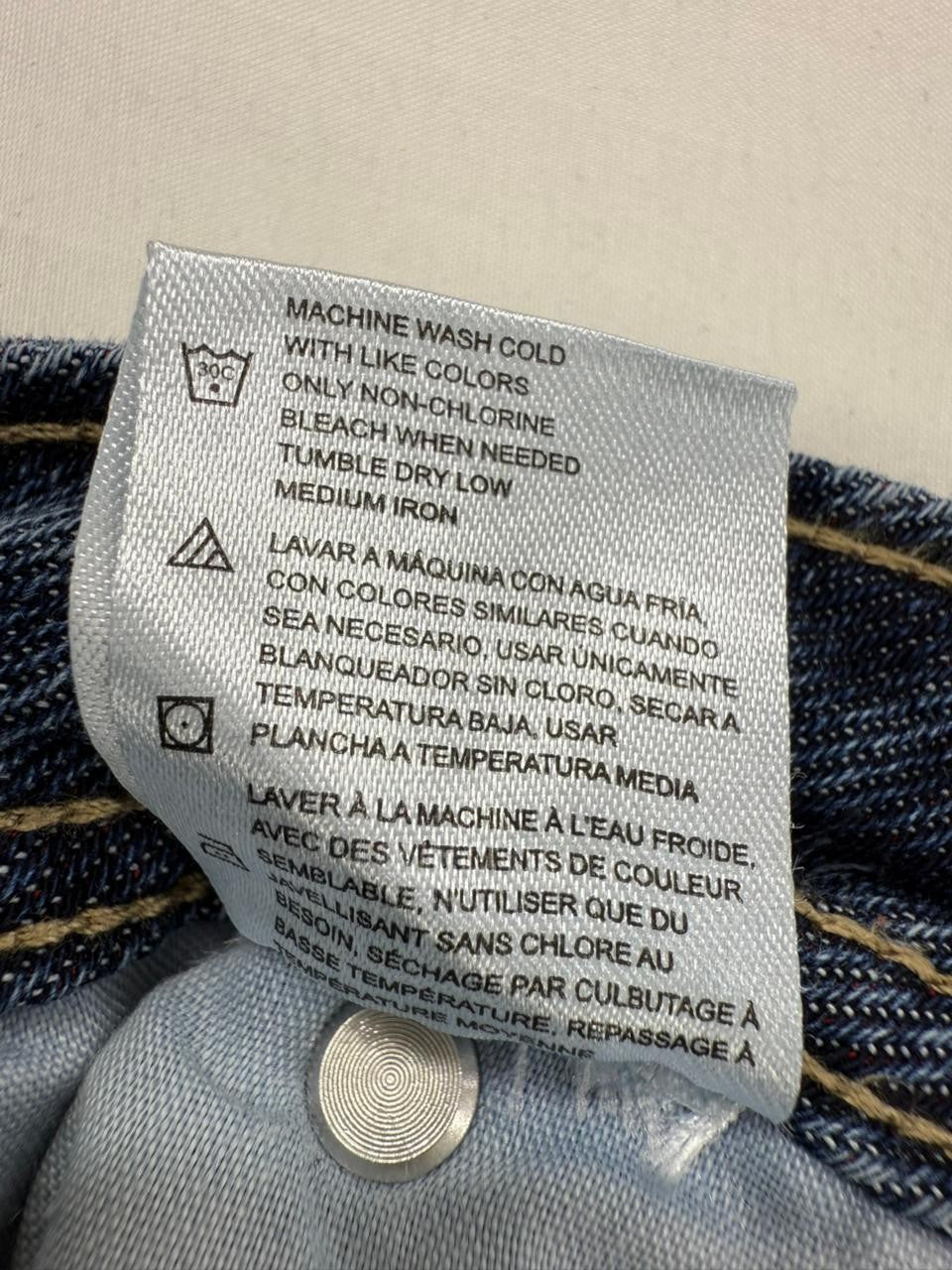 Levi's Men's 520 Tapered Slim Jeans W28 L32 Blue Denim Zip