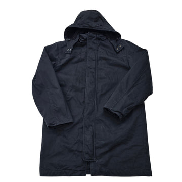 Levi's Mens Black Utility Parka Jacket Size L Lightweight Hood Pockets Good