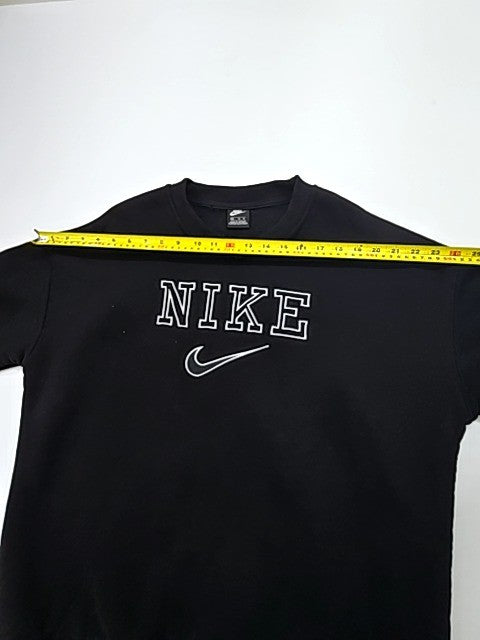 Nike Men's Black Crew Neck Sweatshirt XL Logo Embroidery