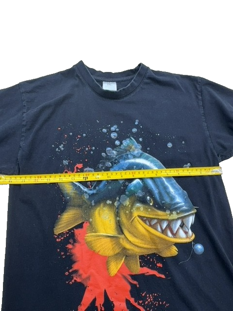 B&C Collection Unisex Black Piranha Exact 196 T-Shirt Size S