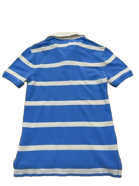 Polo Ralph Lauren Unisex Blue Striped Short Sleeve Polo Shirt Size S