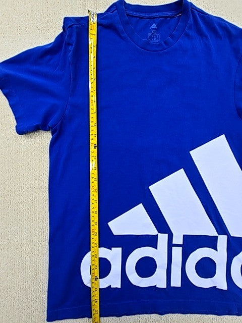 Adidas Men's XS Blue Logo T-Shirt Short Sleeve Crew Neck