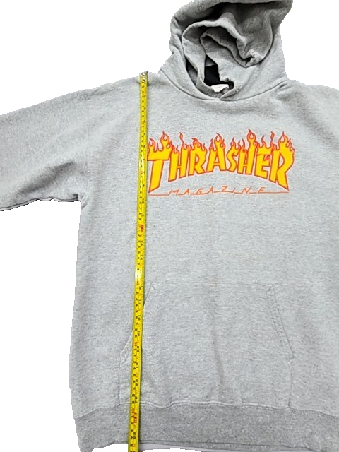 Thrasher Unisex Grey Skate Mag Pullover Hoodie Size S