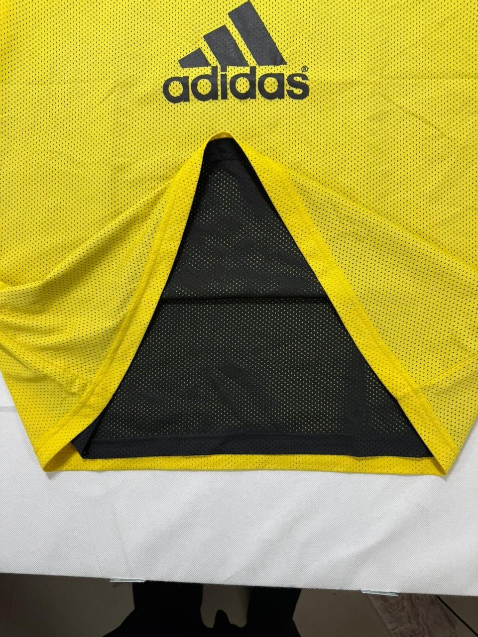 Adidas Aris Aphs Yellow Training Sleeveless Jersey Size M
