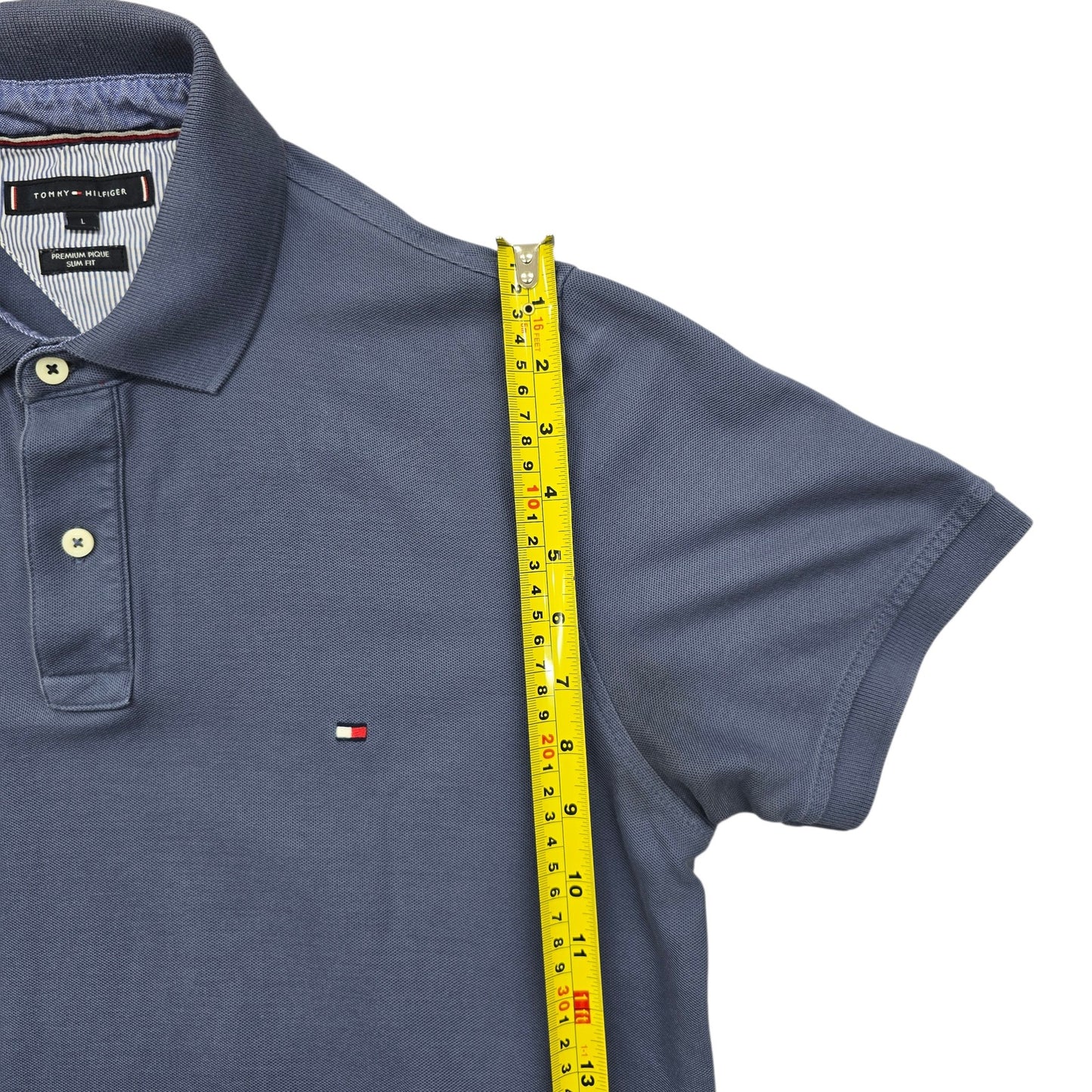 Tommy Hilfiger Men Blue Polo Shirt size L product image 6